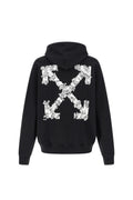 OFF WHITE HERALDIC HOODIE BLACK ARROW