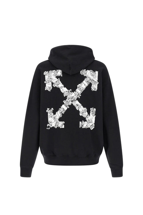 OFF WHITE HERALDIC HOODIE BLACK ARROW