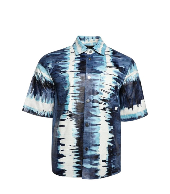 AMIRI LEATHER WATERCOLOR SHIRT