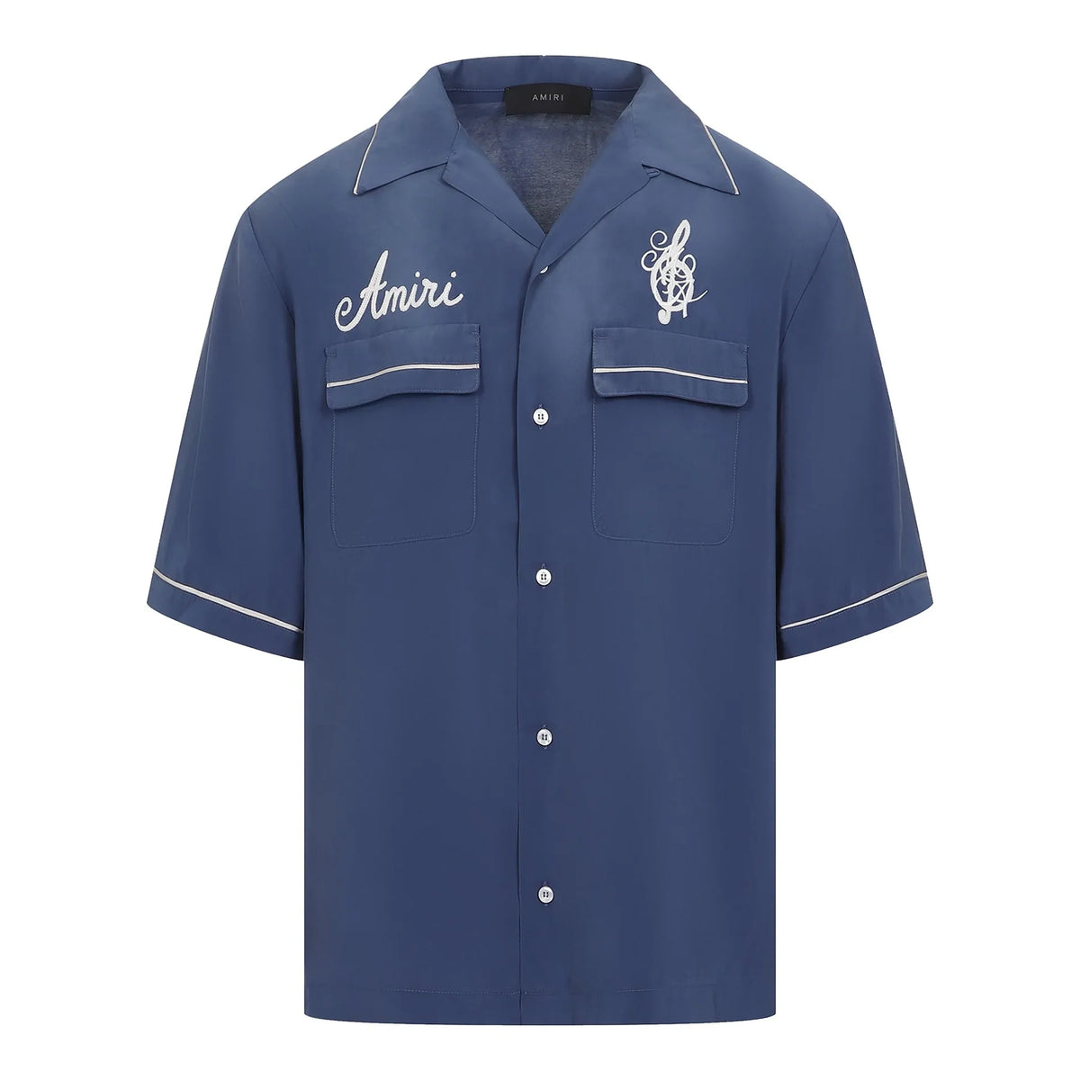AMIRI SATURDAY NIGHT CAMP SHIRT WASHED BLUE