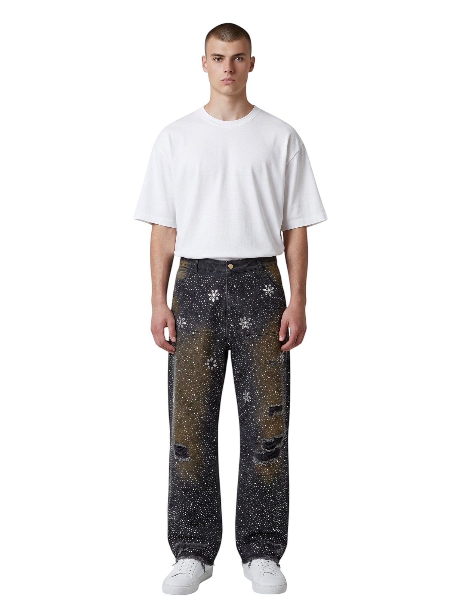 VALLEY CRYSTAL PAINTER DENIM BLACK