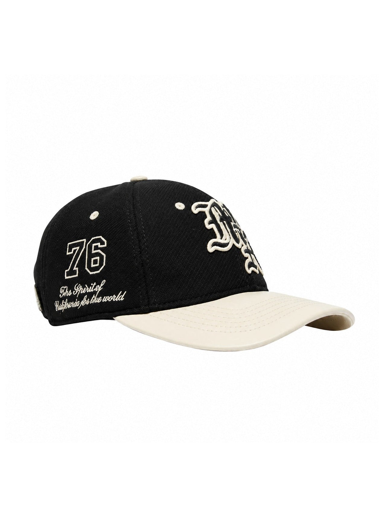 AMIRI MA SPIRIT LOGO HAT BLACK CREAM