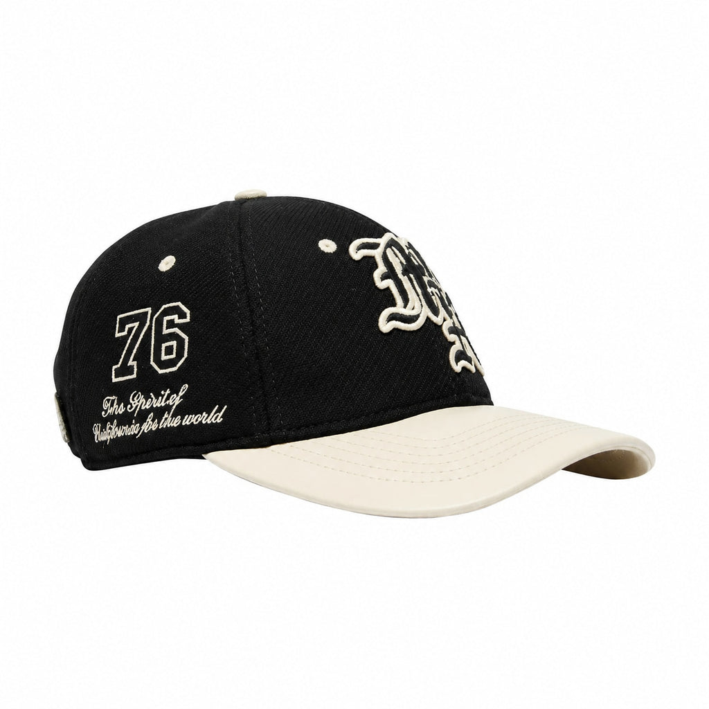 AMIRI MA SPIRIT LOGO HAT BLACK CREAM