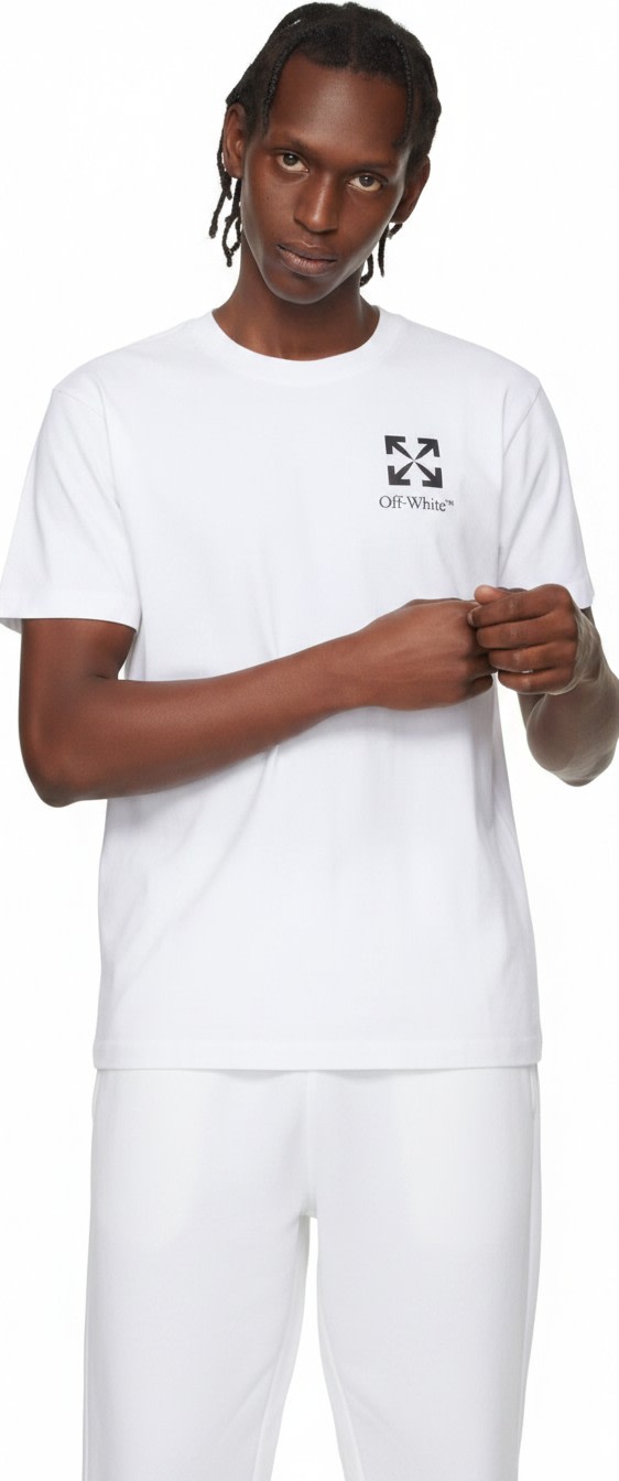 OFF WHITE MINI SINGLE ARROW T-SHIRT WHITE