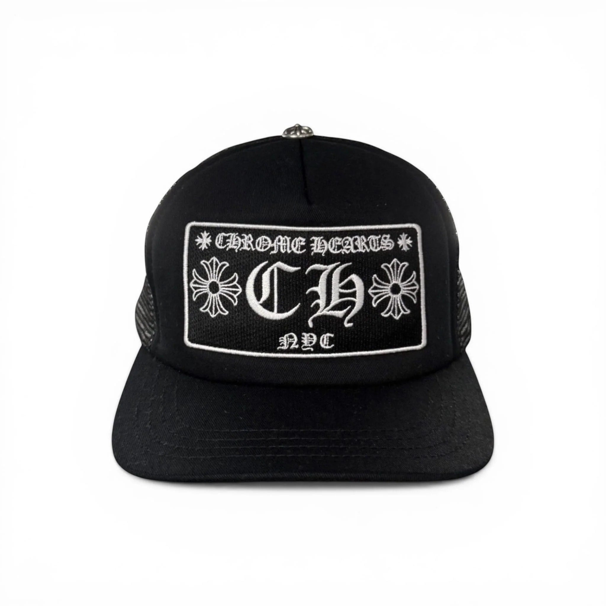 CHROME HEARTS NYC BLACK TRUCKER HAT