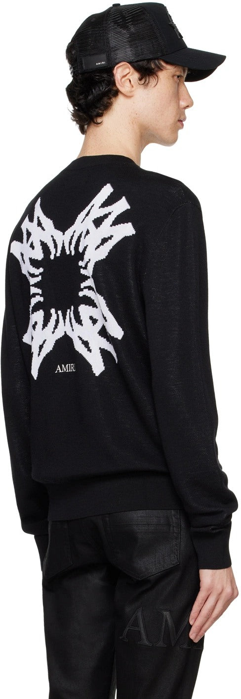 AMIRI SWEATER KNIT MA QUAD BLACK
