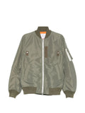 SACAI ZIP BOMBER JACKET GREEN