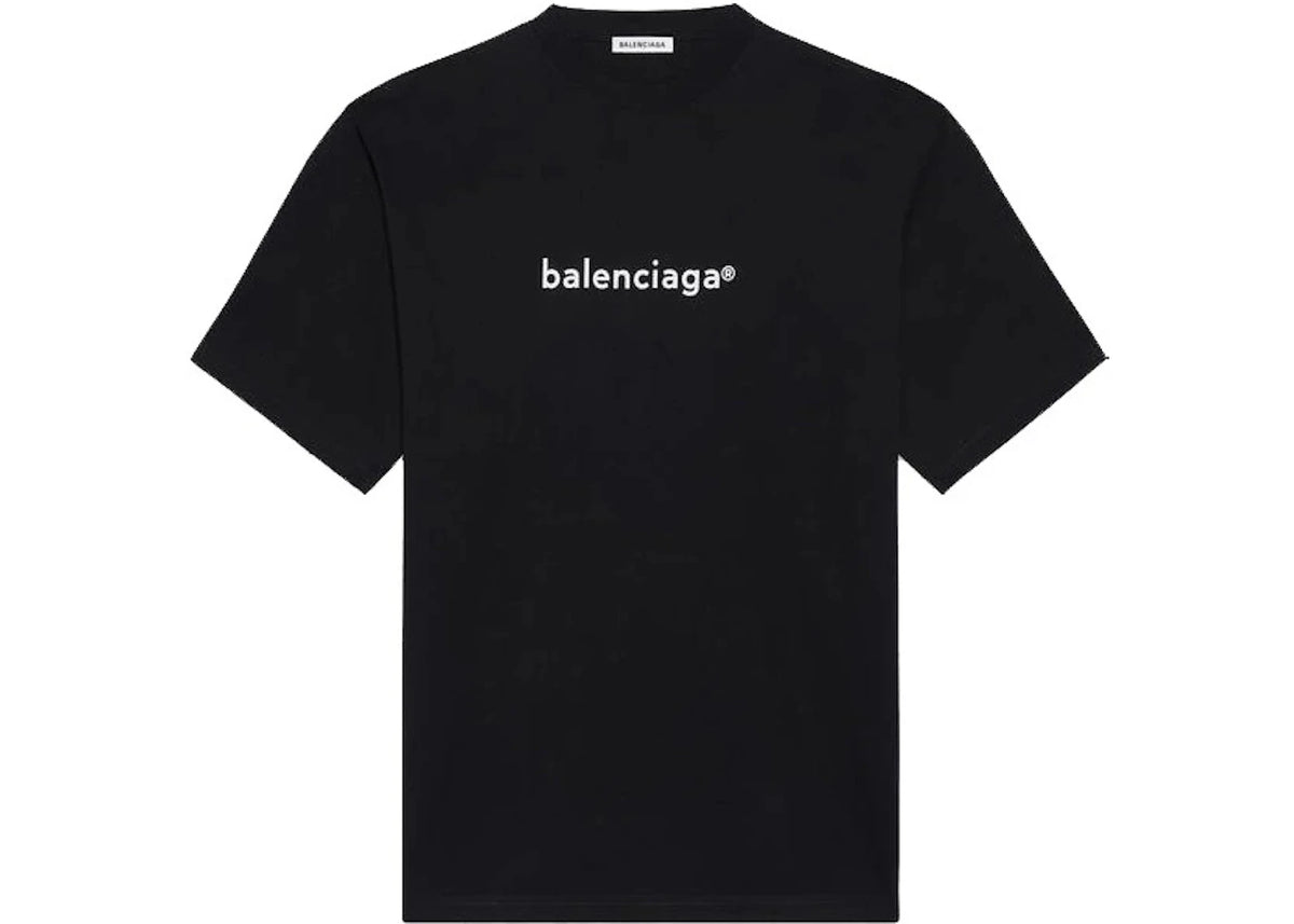 BALENCIAGA COPYRIGHT LARGE FIT T-SHIRT BLACK