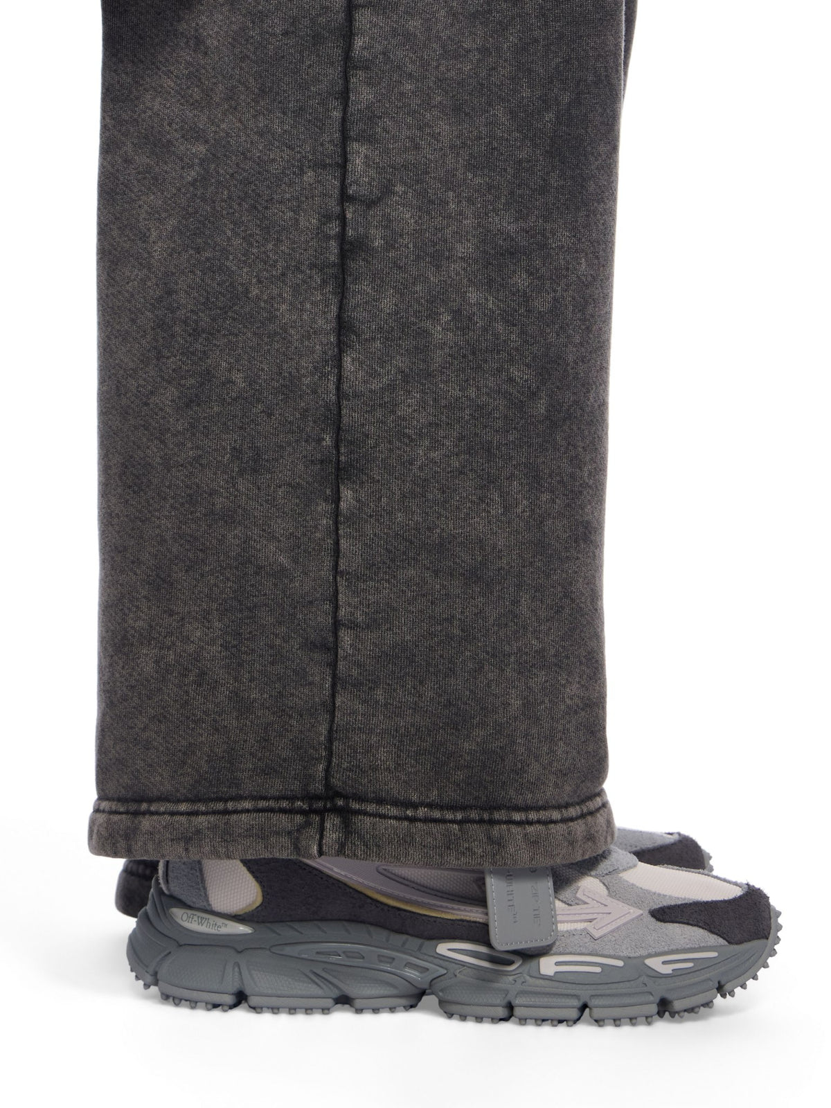 OFF WHITE BE RIGHT BACK GREY SUEDE MELANGE