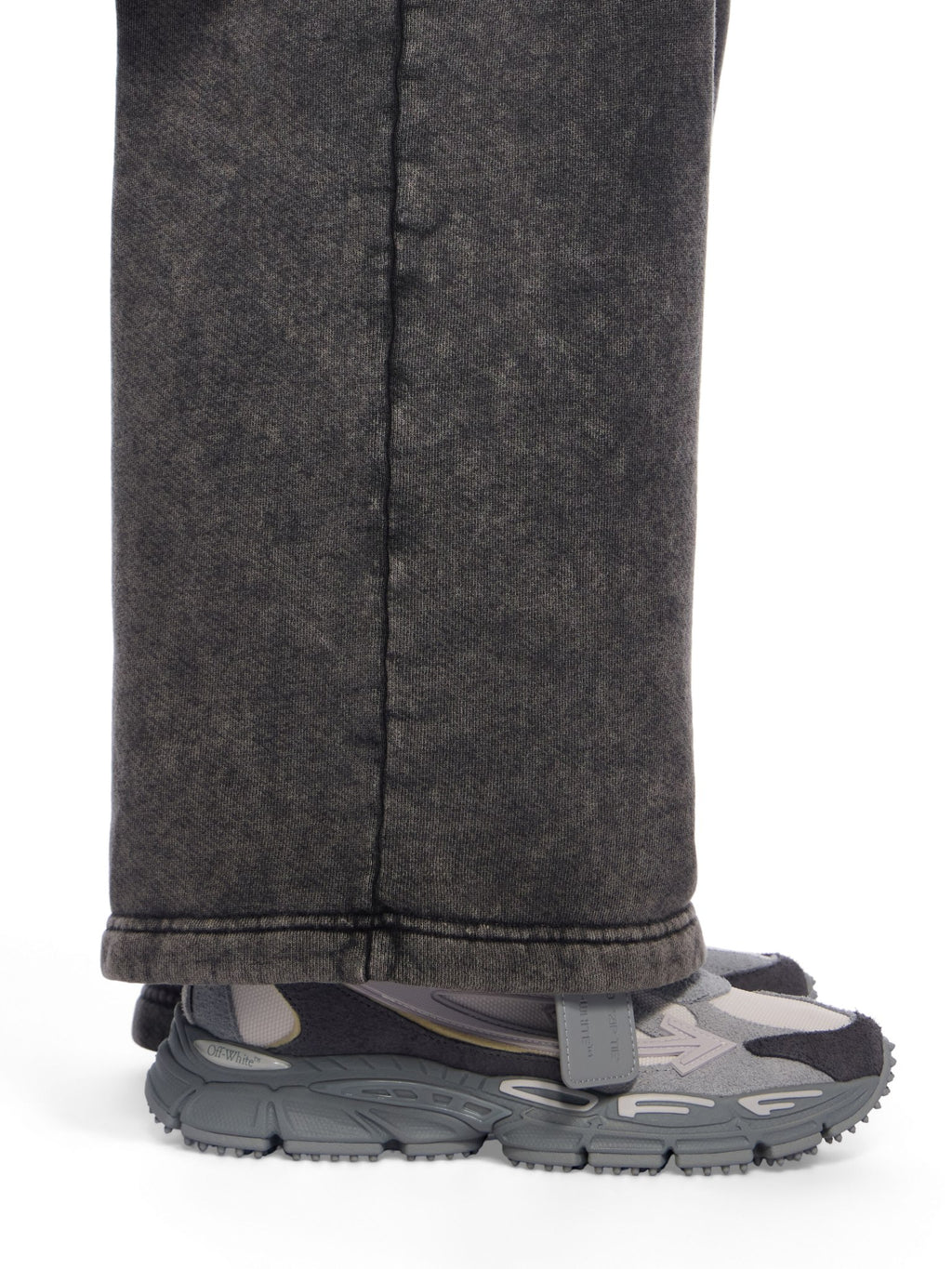 OFF WHITE BE RIGHT BACK GREY SUEDE MELANGE