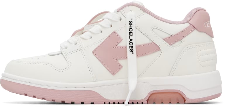 OFF WHITE OUT OF OFFICE WHITE PINK CALF LEATHER