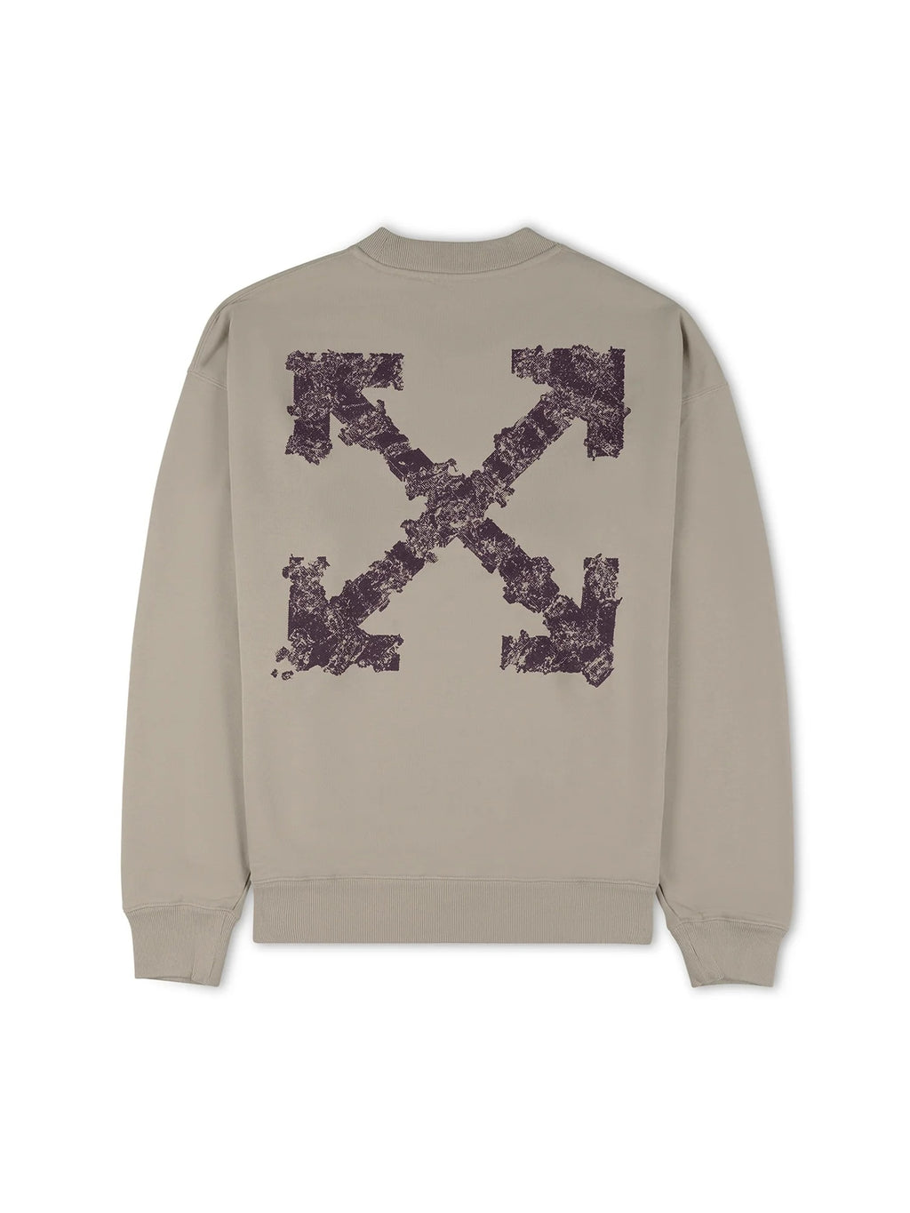 OFF WHITE CREWNECK HERALDIC BEIGE