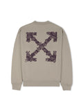 OFF WHITE CREWNECK HERALDIC BEIGE