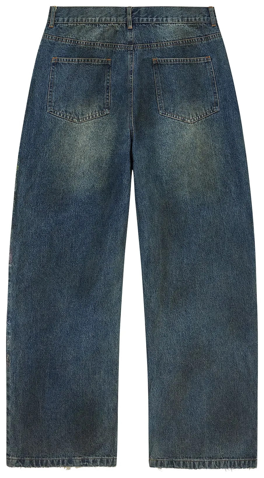 VALLEY GLITCH DENIM JEANS BLUE