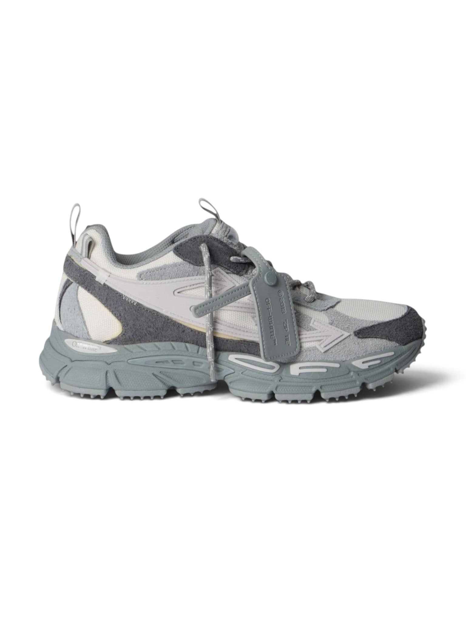 OFF WHITE BE RIGHT BACK GREY SUEDE MELANGE
