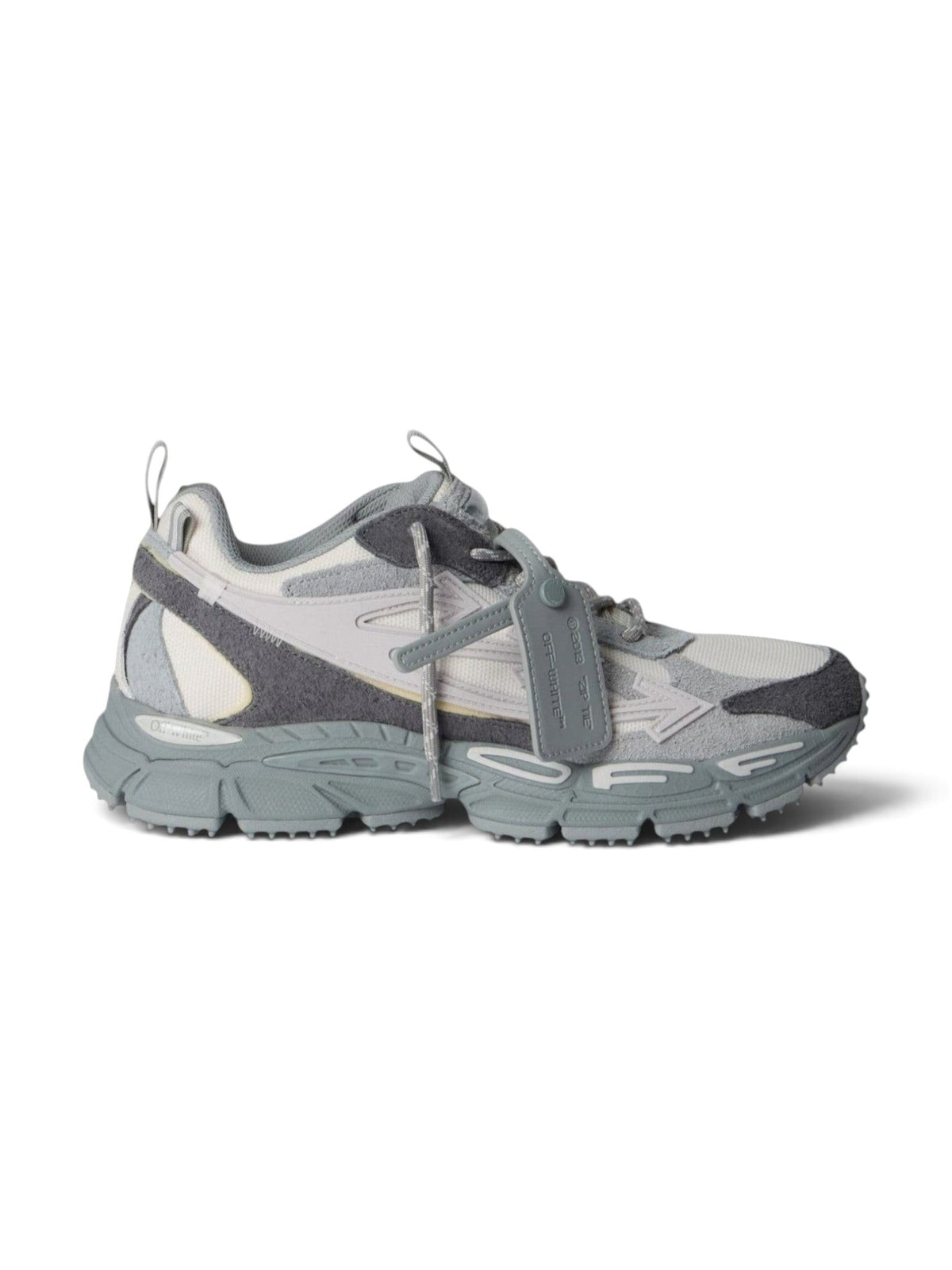 OFF WHITE BE RIGHT BACK GREY SUEDE MELANGE