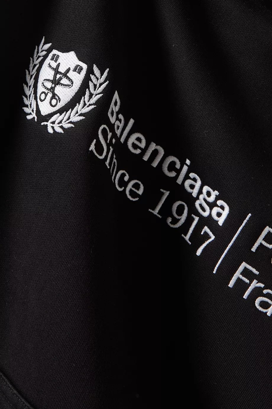 BALENCIAGA SINCE 1917 HOODIE BLACK
