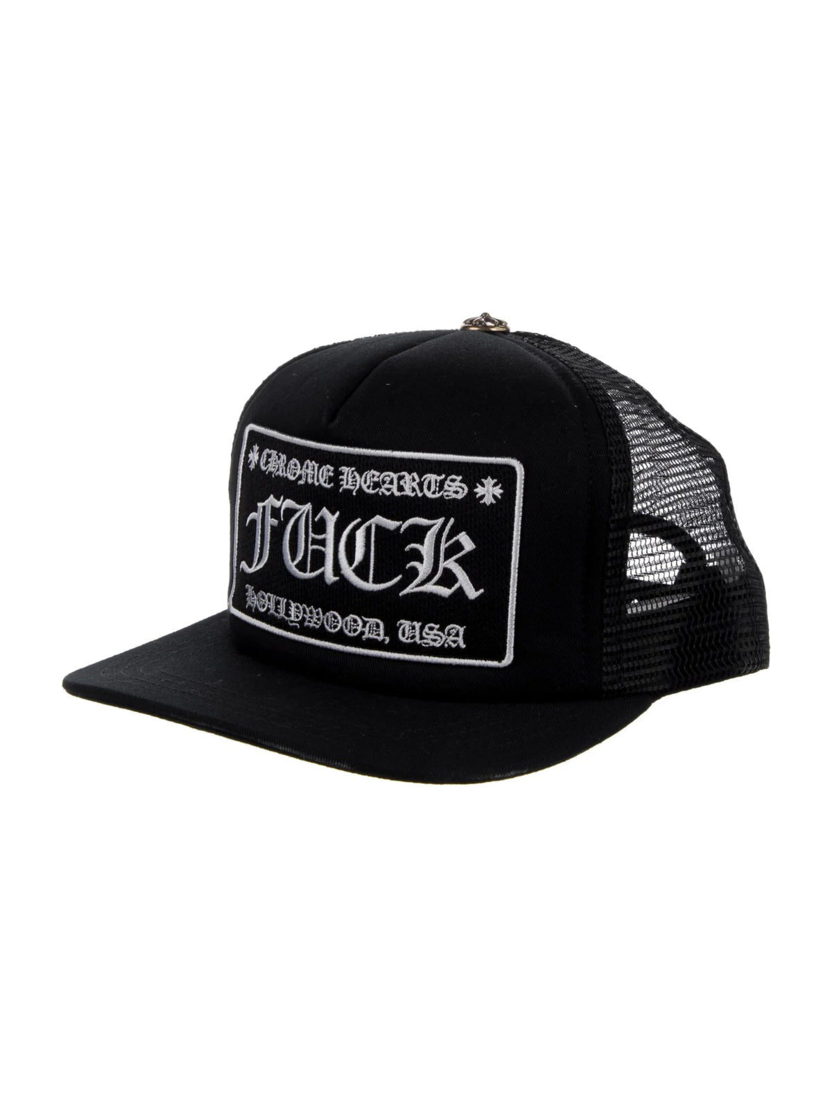 CHROME HEARTS FUCK TRUCKER HAT BLACK
