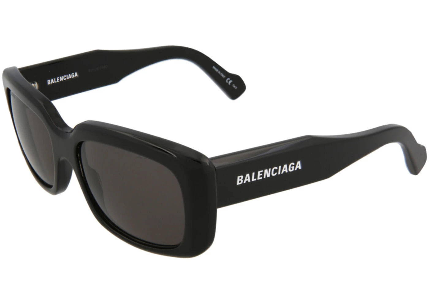 BALENCIAGA SQUARE RECTANGLE SUNGLASSES BLACK