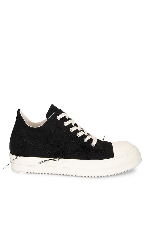 RICK OWENS RAMONES LOW SLASH DISTRESSED