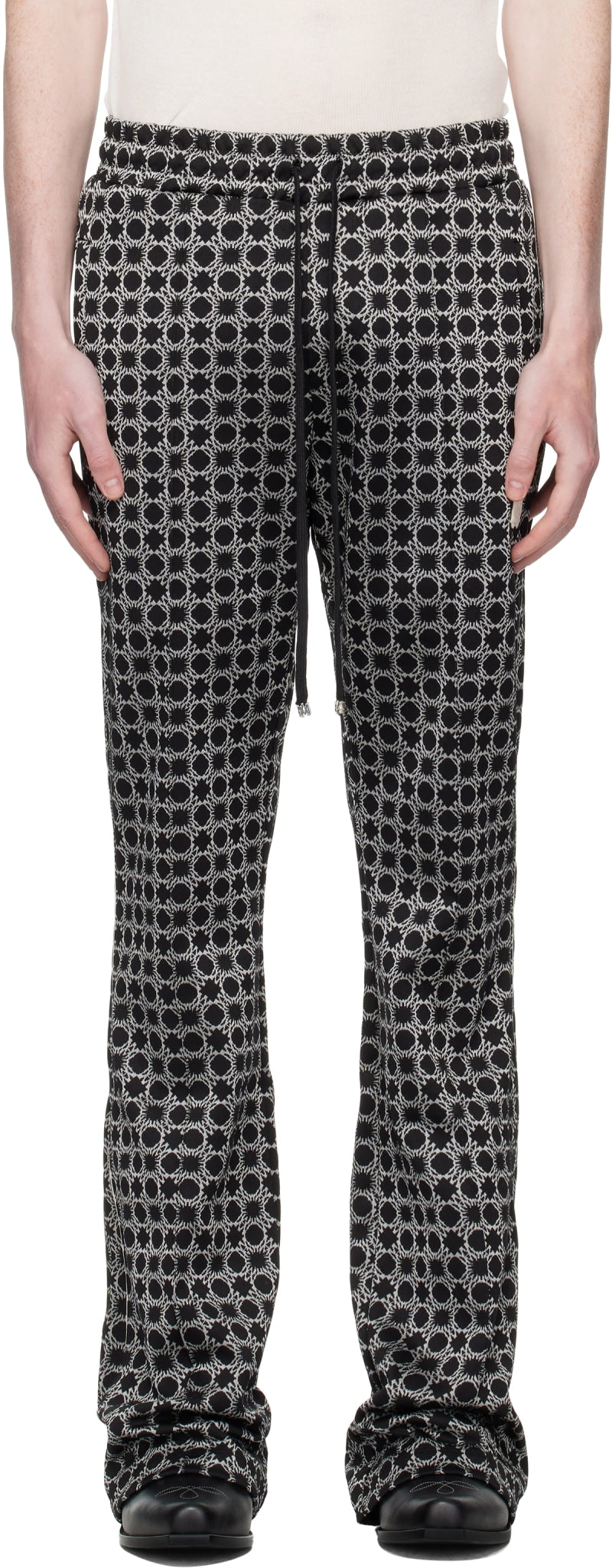 AMIRI QUAD FLARE WOVEN TRACKSUIT PANTS