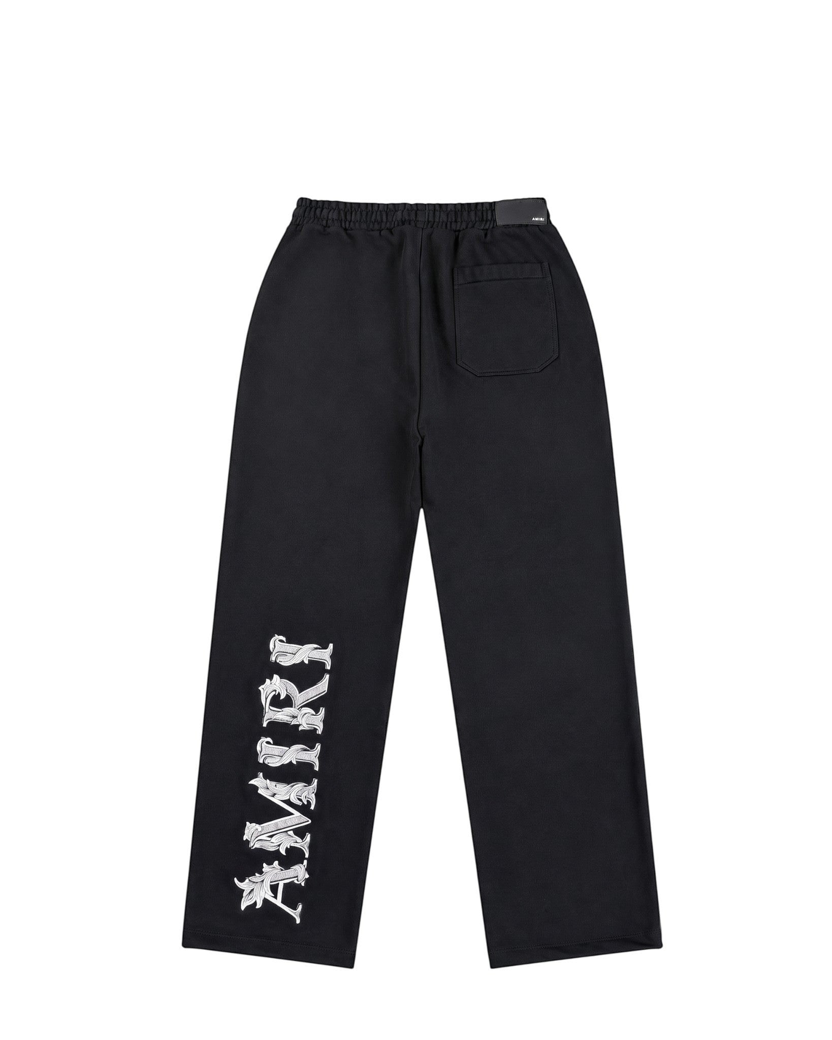 AMIRI BAROQUE BLACK LOGO SWEATPANTS RELAXED