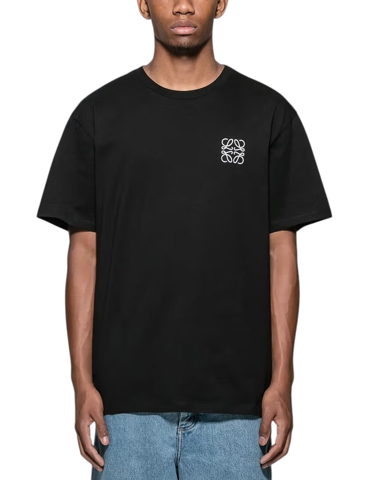 LOEWE ANAGRAM MINI LOGO T SHIRT BLACK