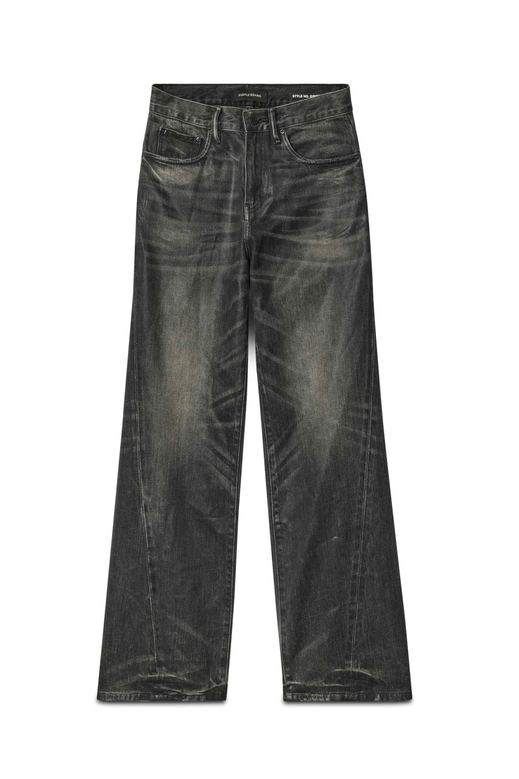 PURPLE BRAND TWISTED BAGGY JEANS BLACK