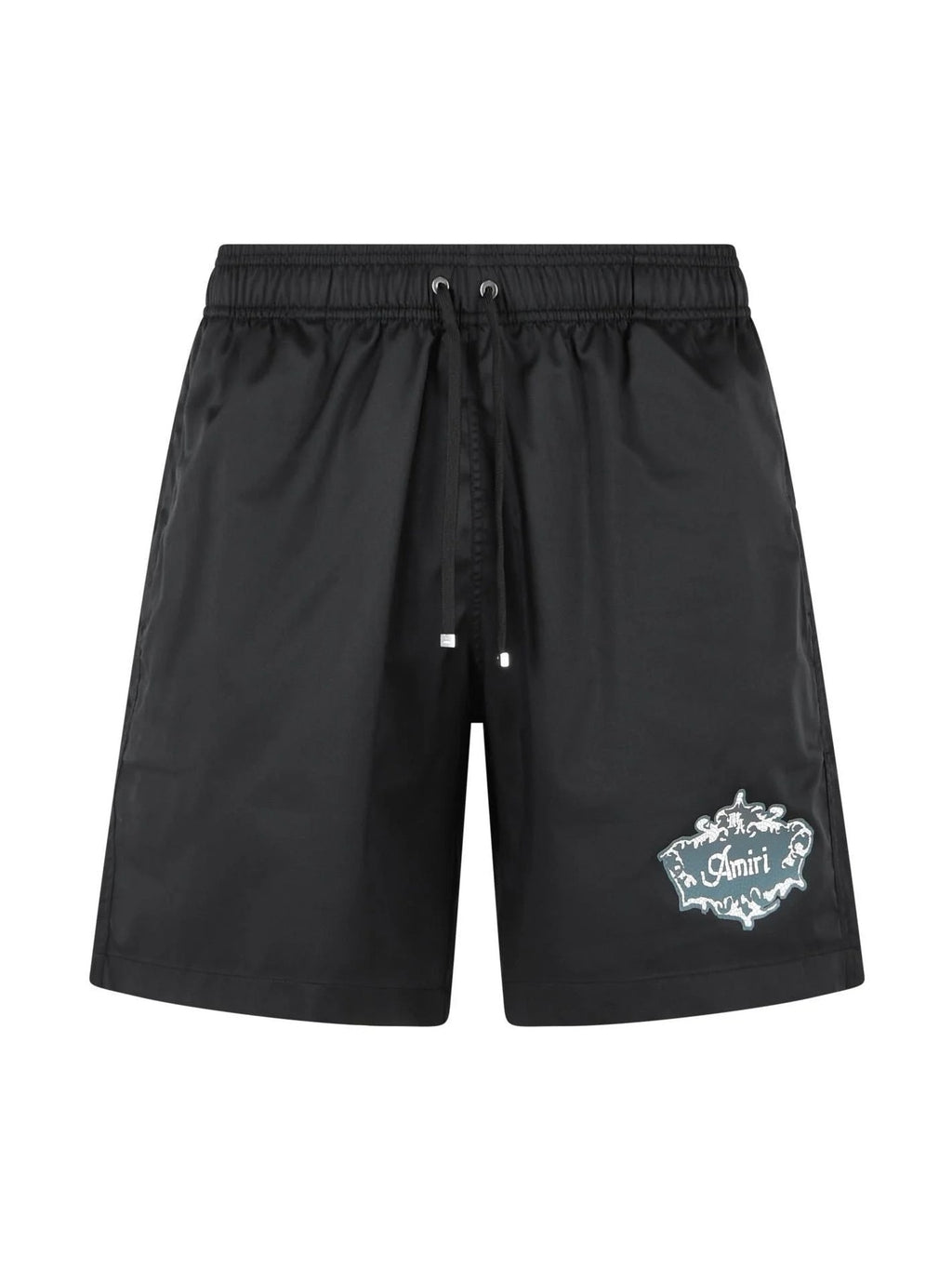 AMIRI CHATEAU CREST SWIM TRUNKS BLACK