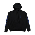 CHROME HEARTS VERTICAL LOGO HOODIE BLACK BLUE
