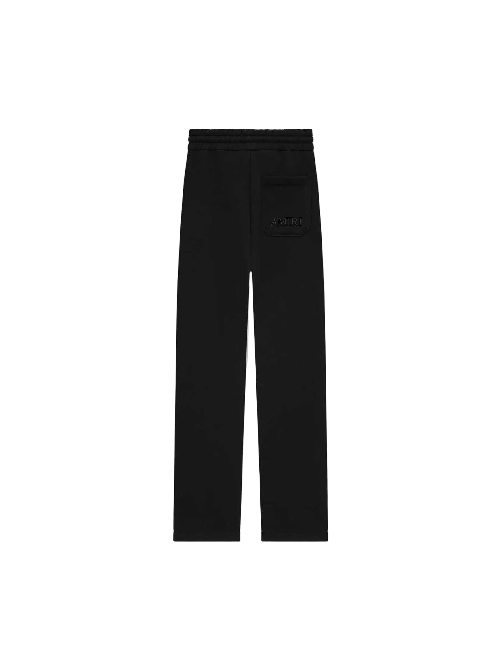 AMIRI BLACK TONAL EMBROIDERED MA LOGO SWEATPANTS