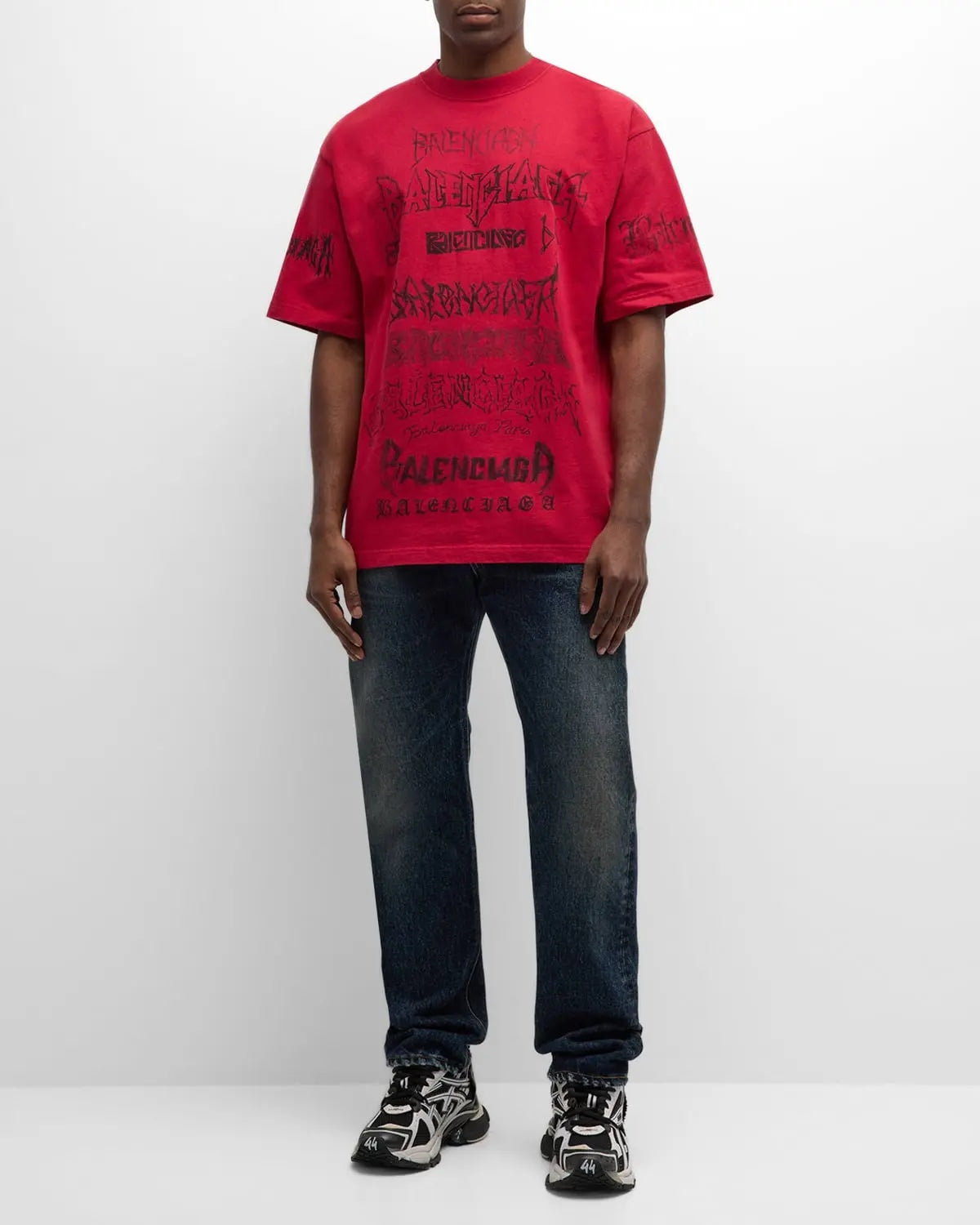 BALENCIAGA DIY METAL RED T-SHIRT