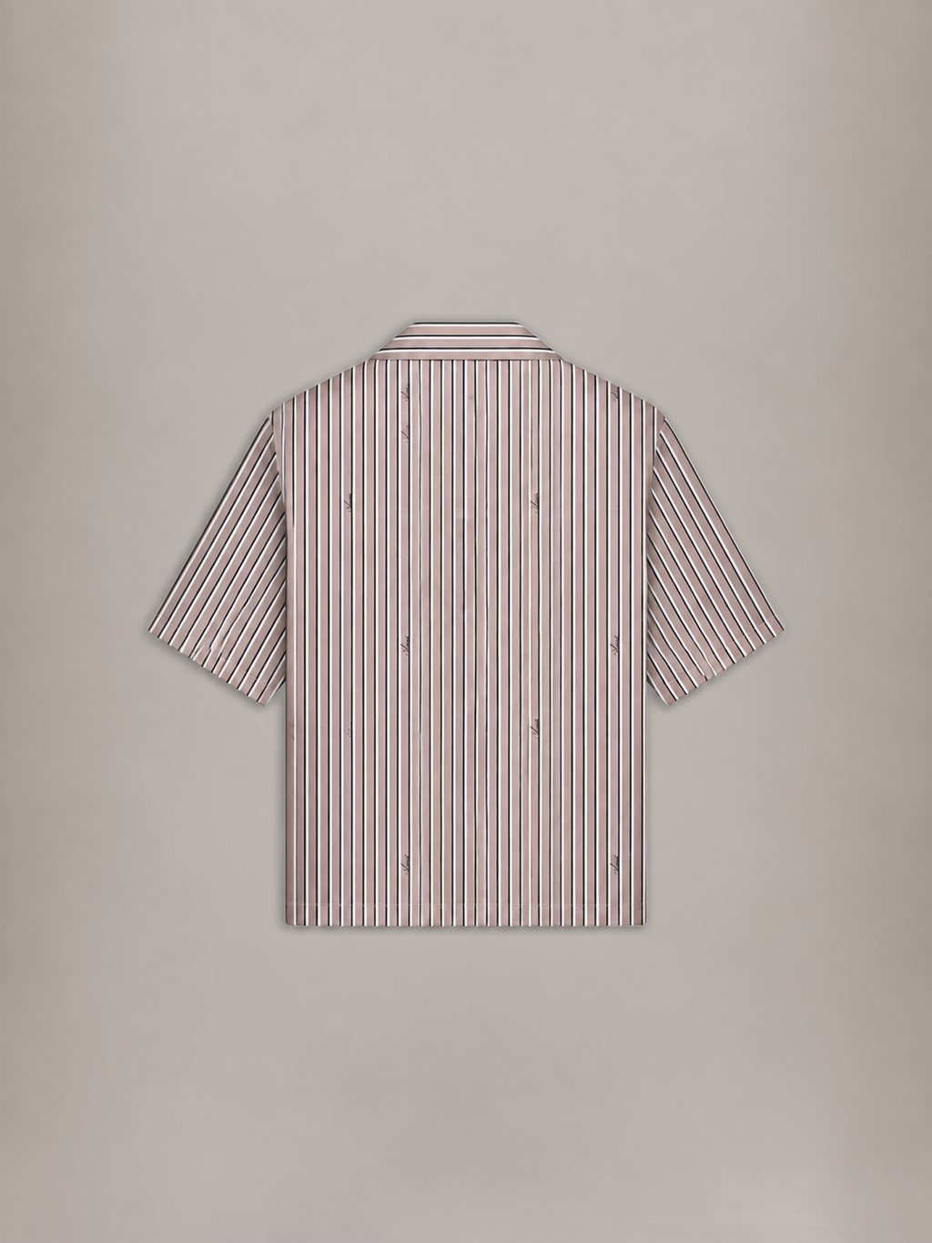 AMIRI SCRIPT BOWLING SHIRT MOCHA — vista 3