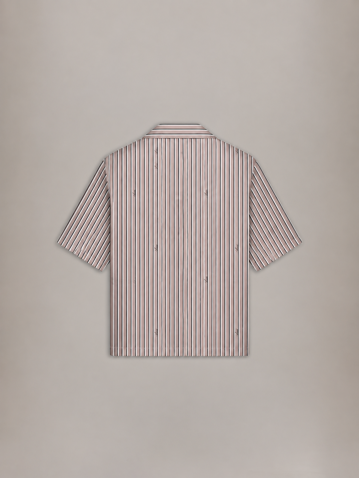 AMIRI SCRIPT BOWLING SHIRT MOCHA — vista 3