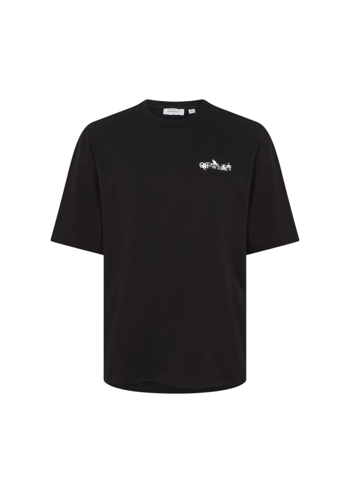 OFF WHITE FLOWER SPRAY ARROW T-SHIRT BLACK