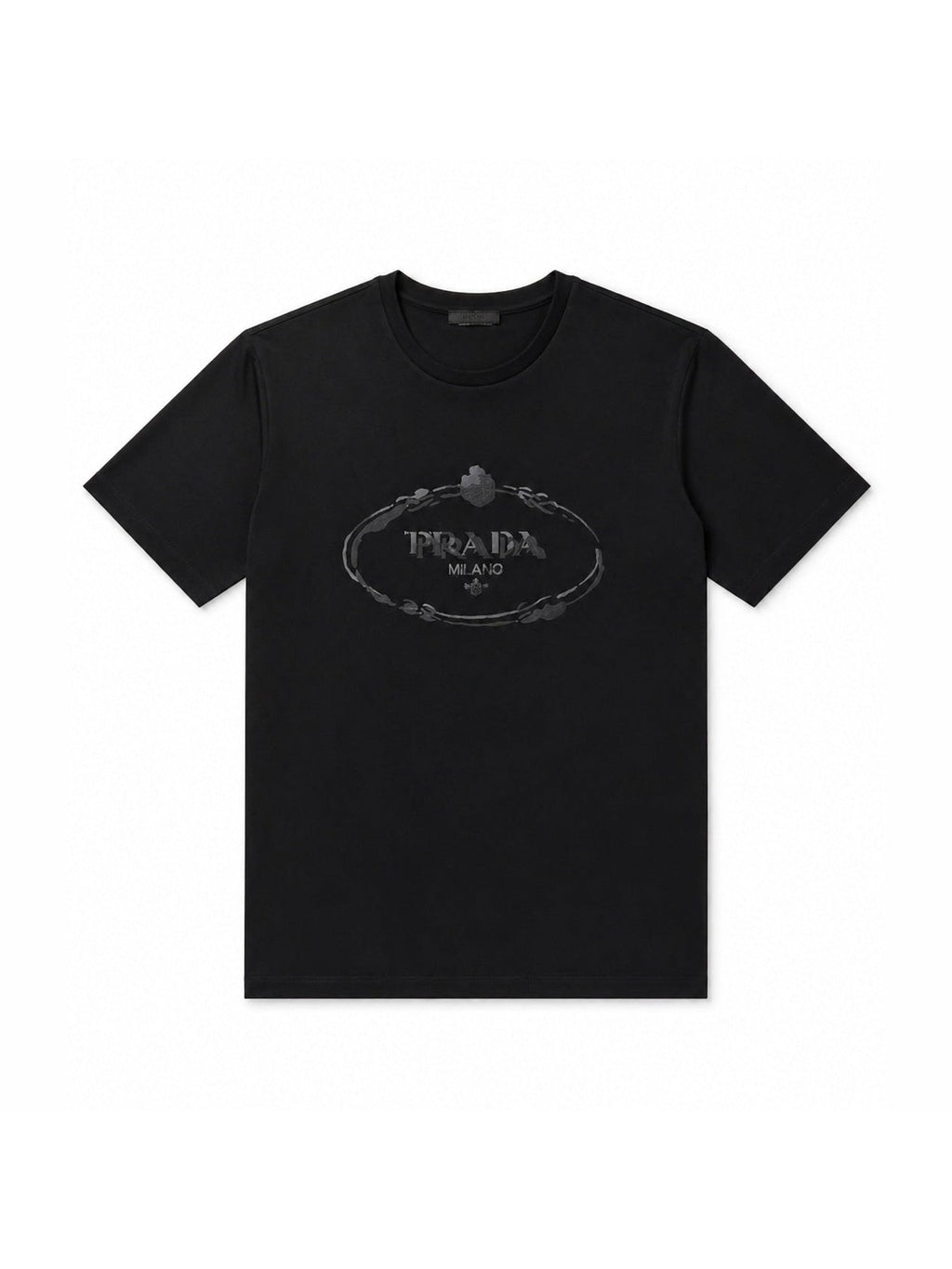 PRADA MILANO MAGLIETTE T-SHIRT BLACK