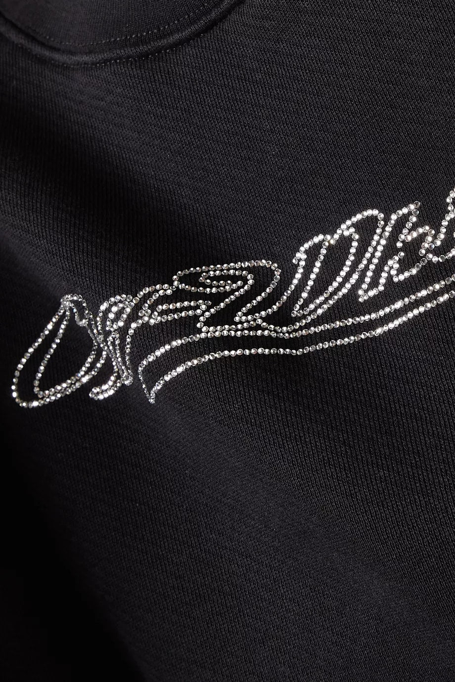 OFF-WHITE BLING CREWNECK BLACK WOMENS