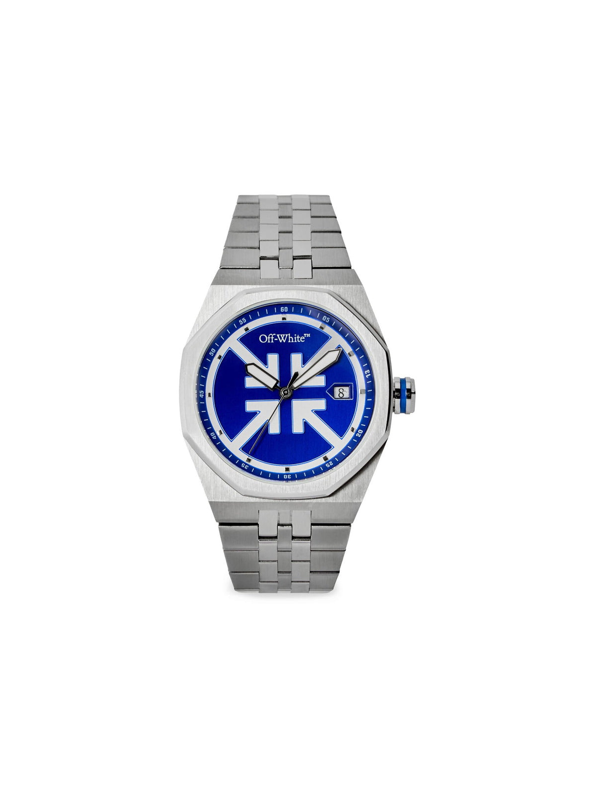 OFF WHITE "NO GRID" WATCH STEEL SILVER