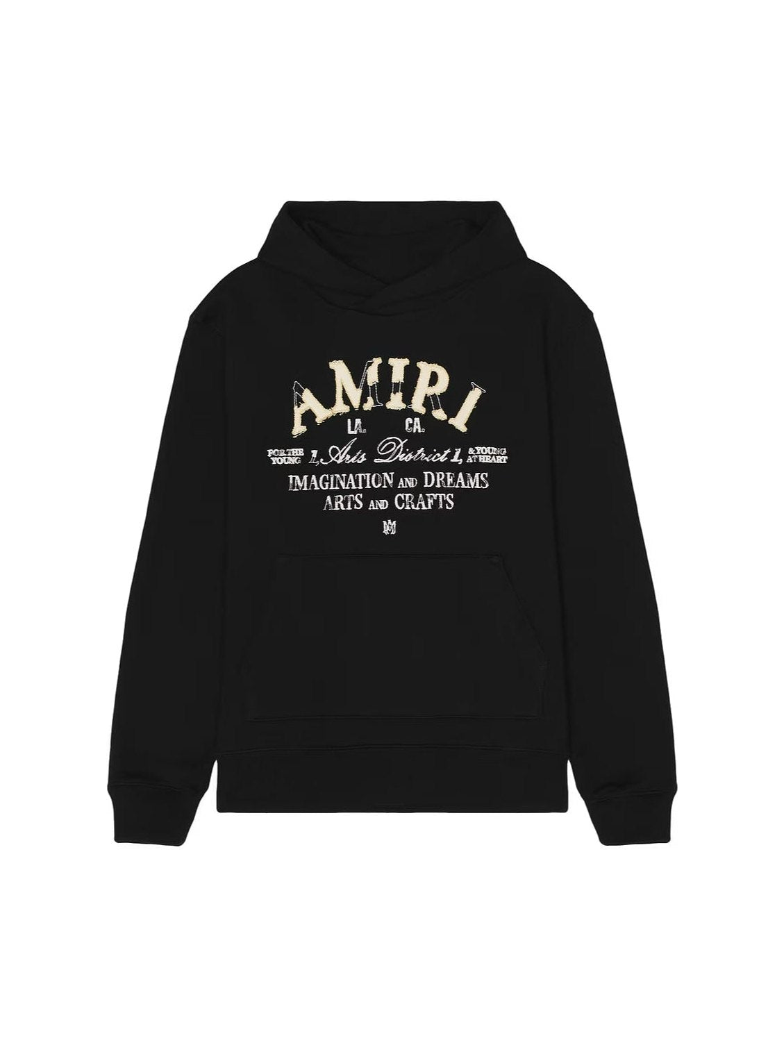 AMIRI DISTRESSED ARTS DISTRICT HOODIE BLACK