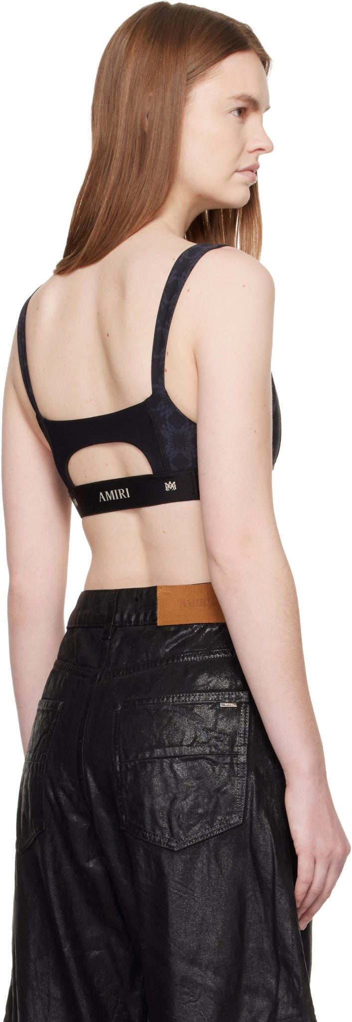 AMIRI MA QUAD SPORTS BRA BLACK