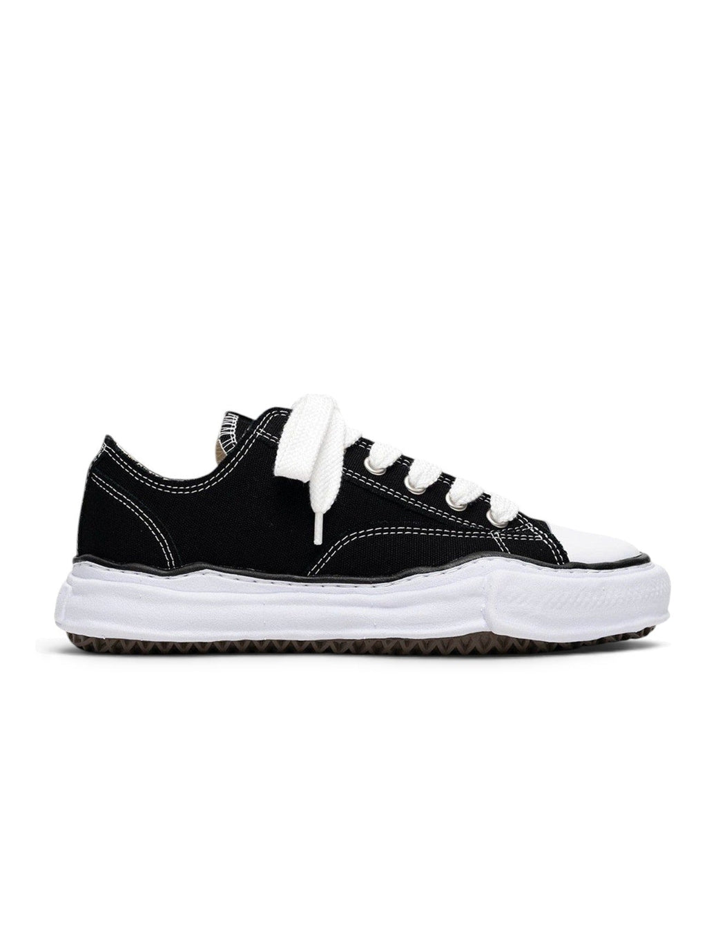 MIHARA YASUHIRO PETERSON BLACK SOLE CANVAS LOW