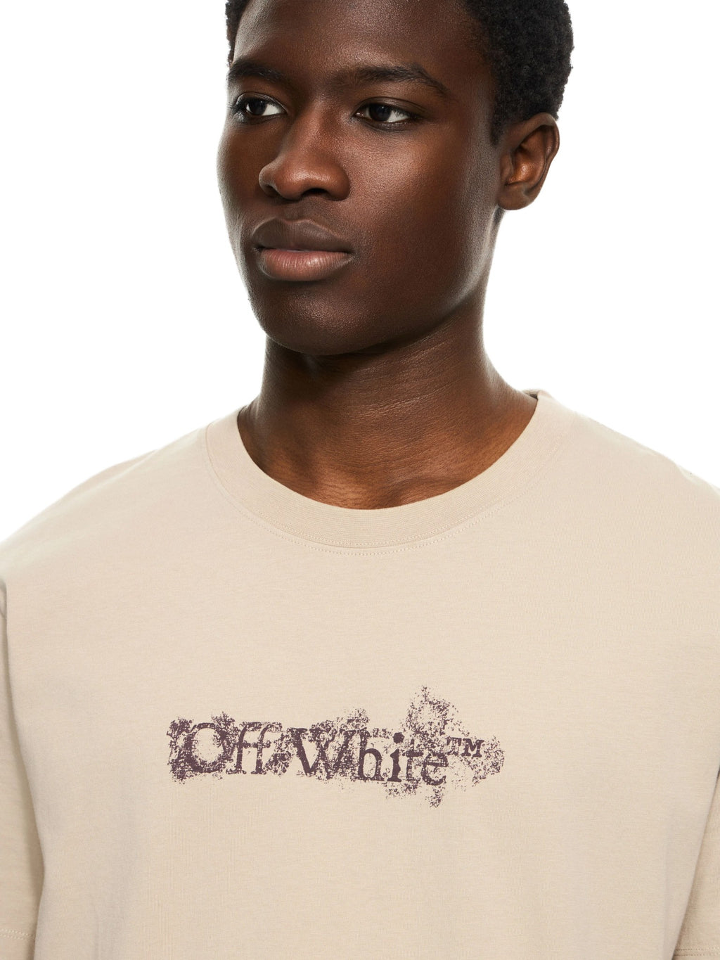 OFF WHITE CREWNECK HERALDIC BEIGE