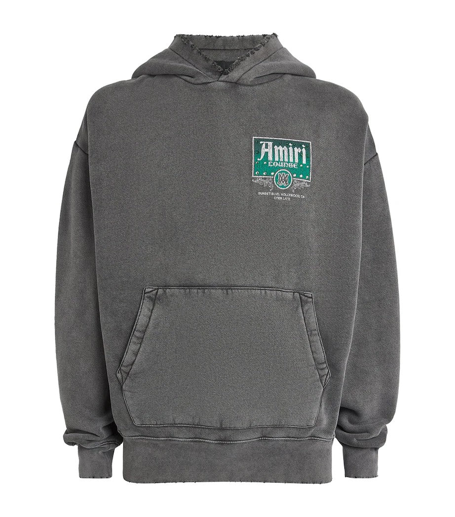 AMIRI VINTAGE CRYSTAL HOODIE WASHED GREY