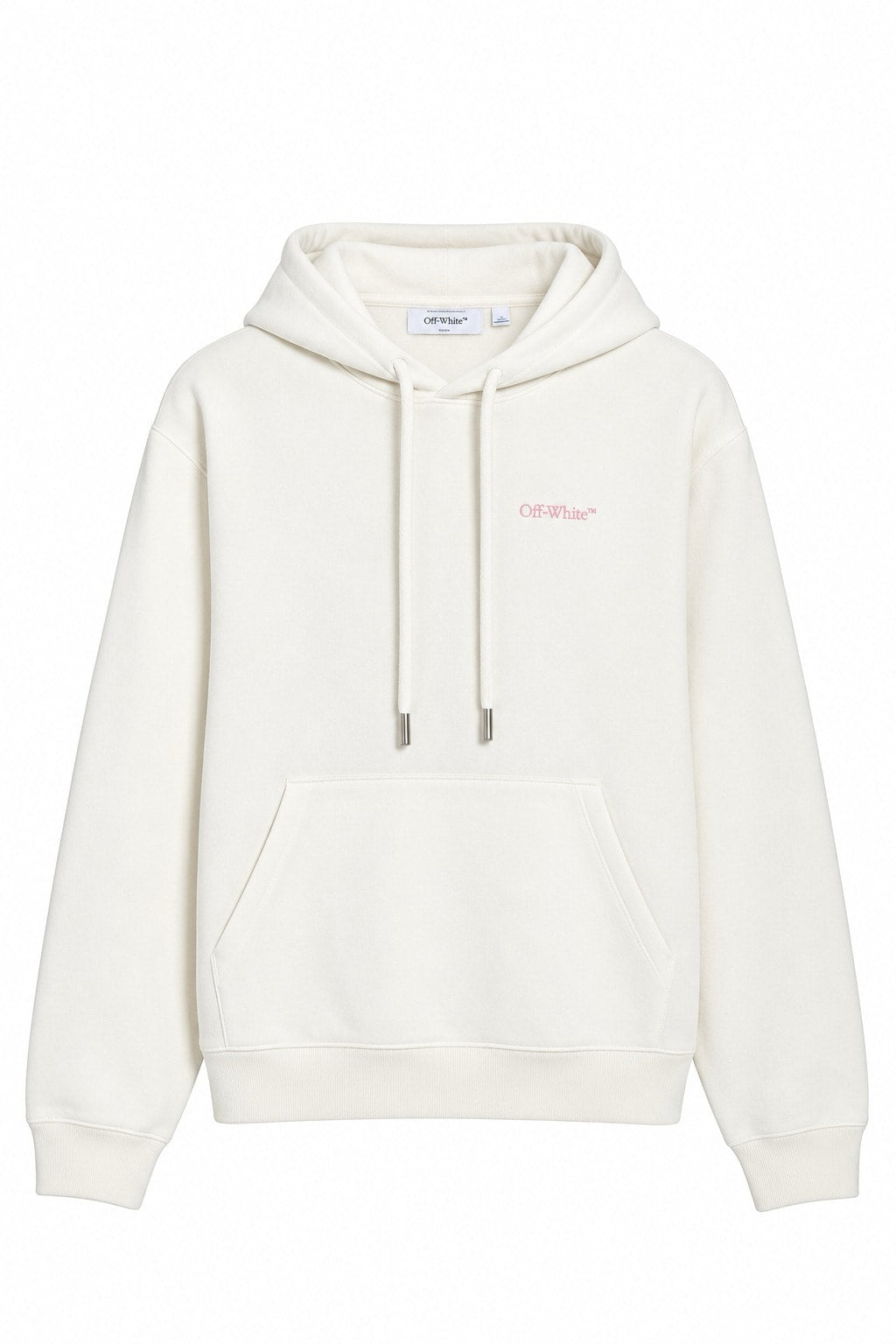 OFF WHITE SPRAY SWIZZLE HOODIE WHITE PINK