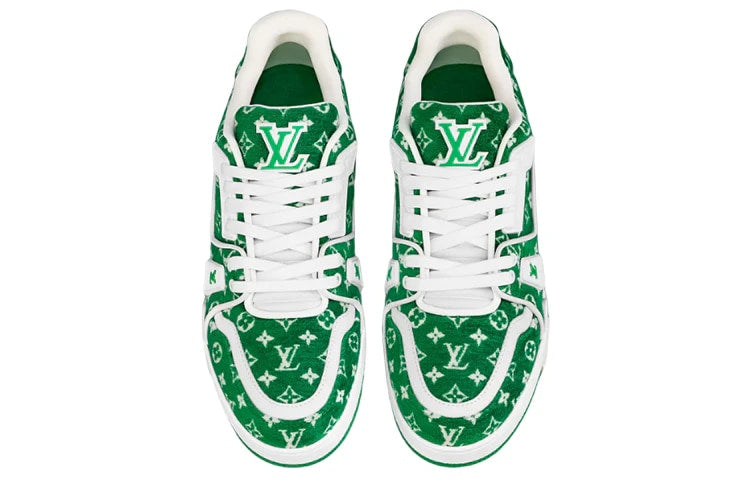 LOUIS VUITTON TRAINER GREEN MONOGRAM CANVAS