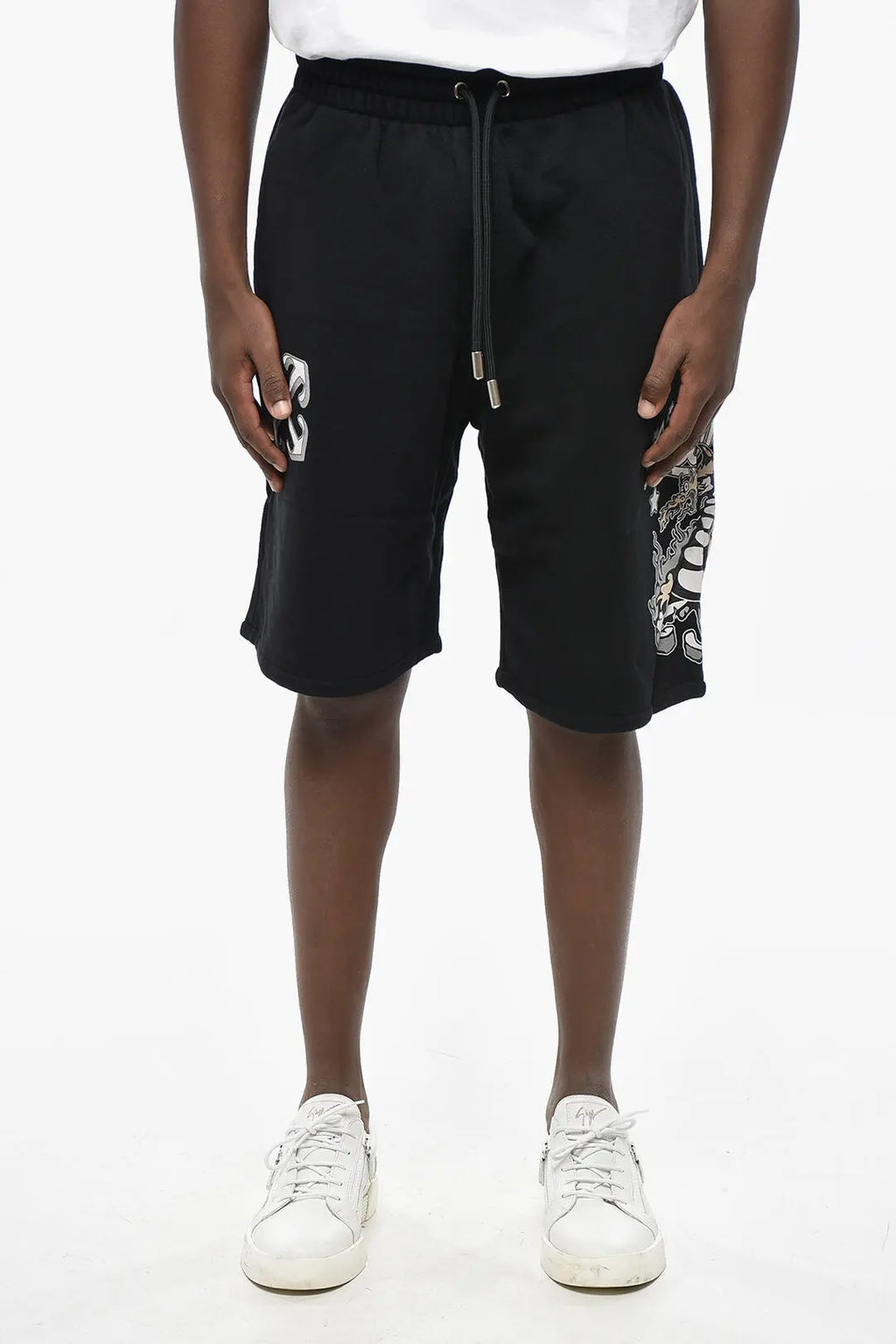 OFF WHITE DRAGON SHORTS BLACK GREY