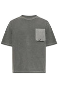 AMIRI FADED GREY POCKET BOX T-SHIRT