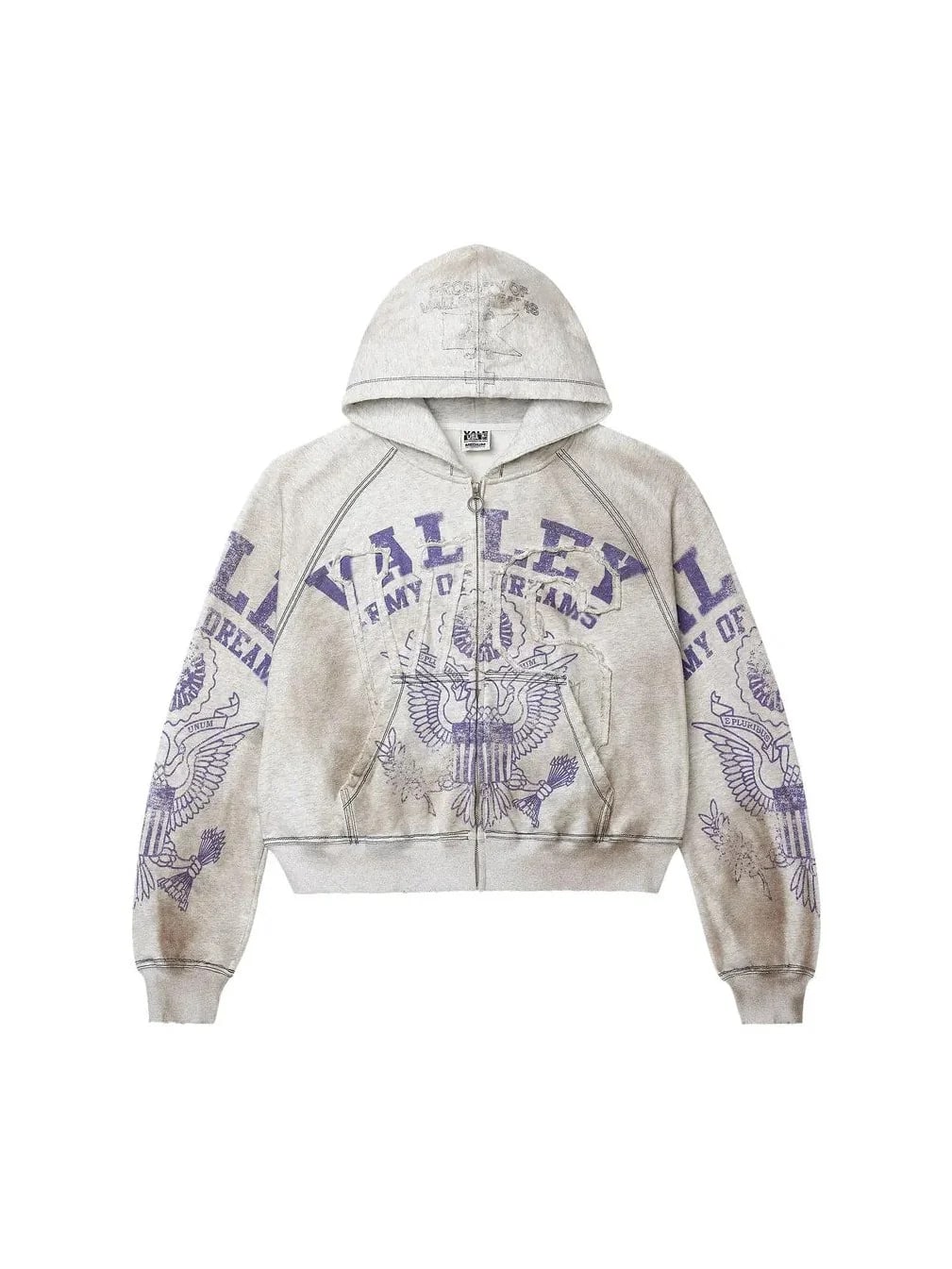 VALLEY ZIP UP ARMY GREY
