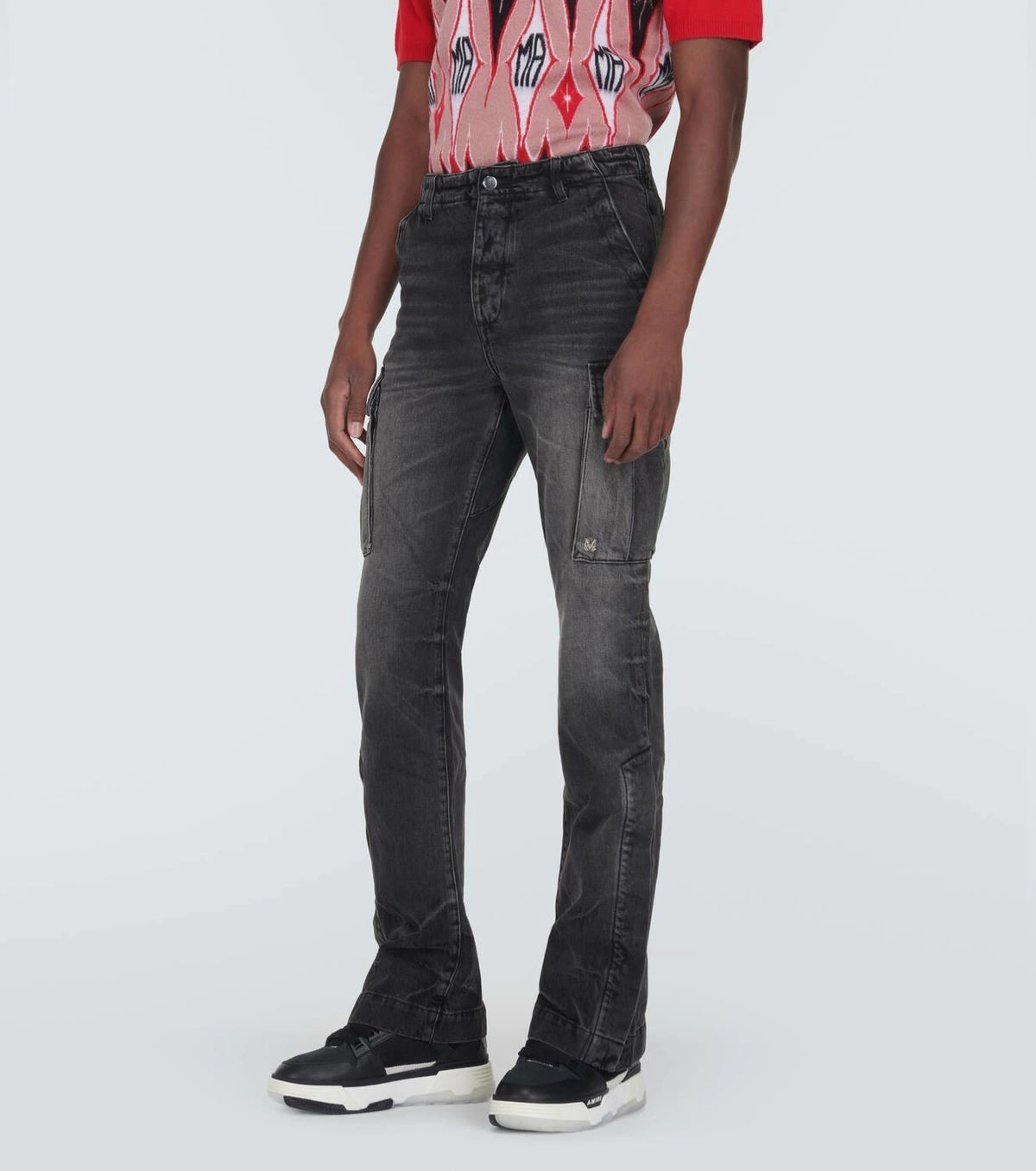 AMIRI M65 CARGO DENIM WASHED BLACK