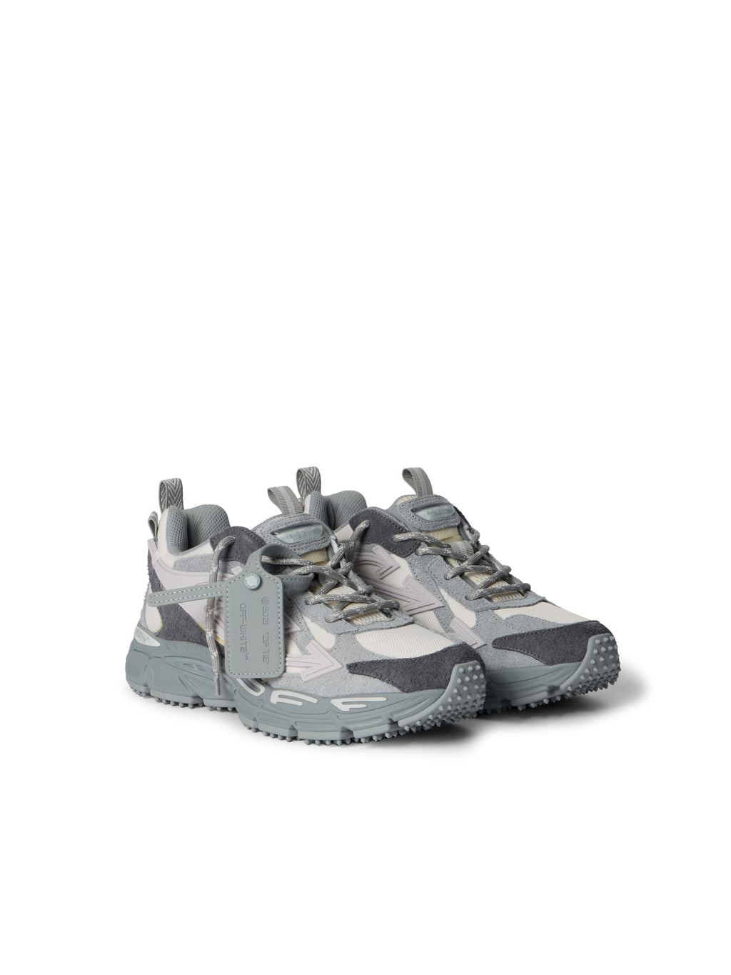 OFF WHITE BE RIGHT BACK GREY SUEDE MELANGE